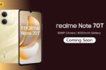 6000mAh की बैटरी और 50MP कैमरे के साथ Realme Note 70T जल्द होगा लॉन्च, जानें कीमत
